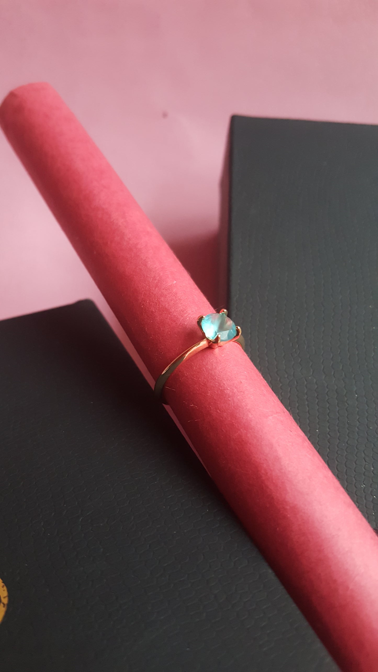 Aquamint Gemstone Minimal Ring
