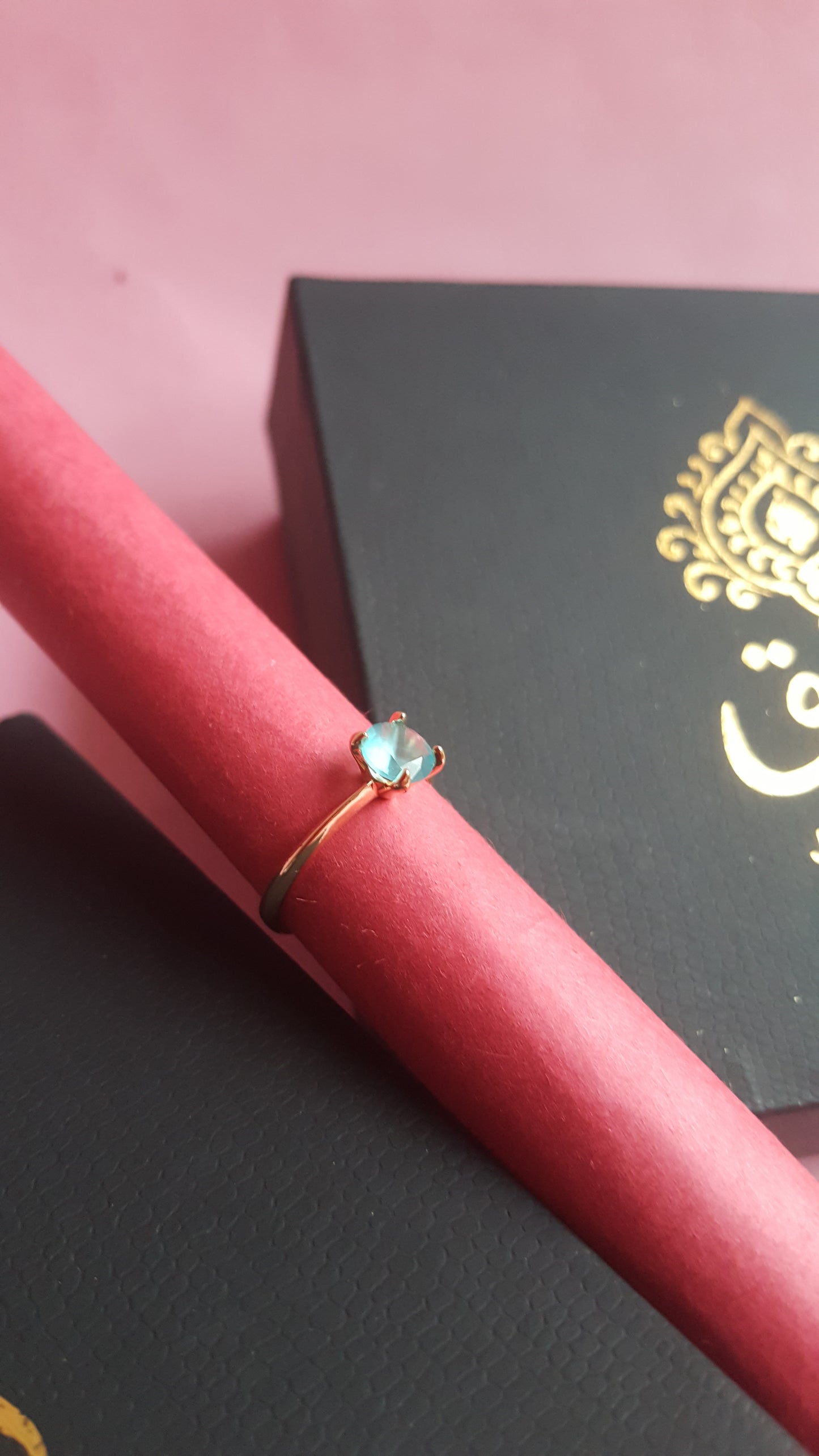 Aquamint Gemstone Minimal Ring