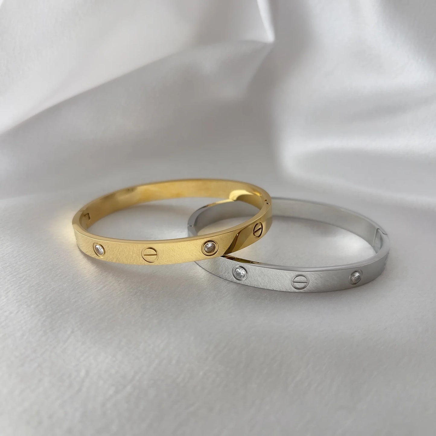 Cartier Styled Timeless Love Screw Bangle