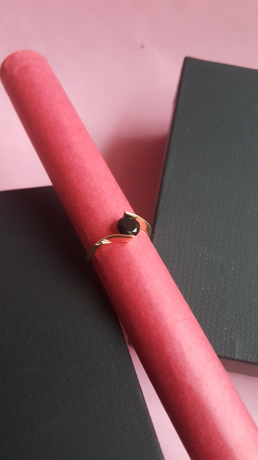 Obsidian Wrap Ring