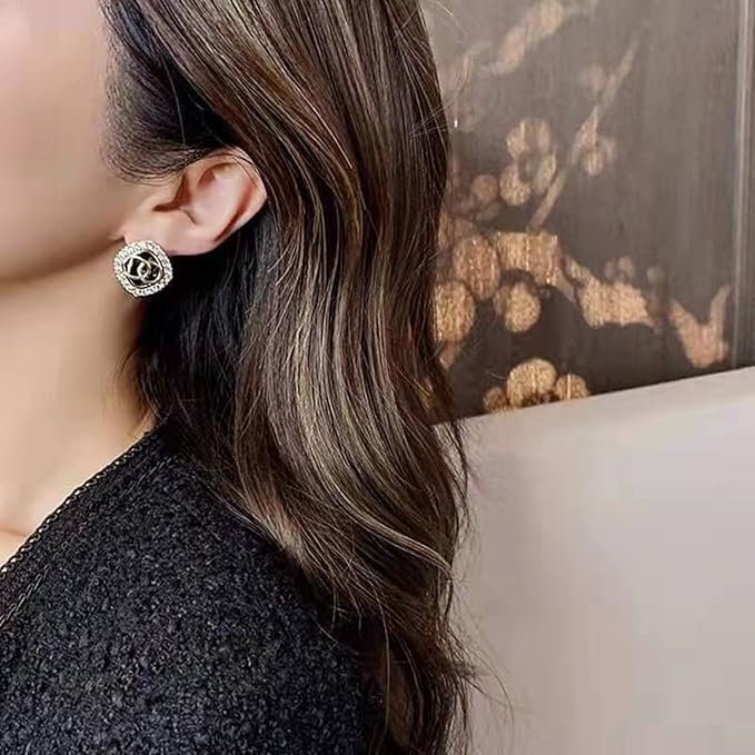 Regal Monogram Halo Studs-