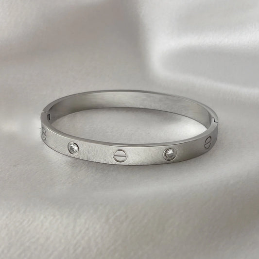 Cartier Styled Timeless Love Screw Bangle