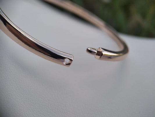 Delicate Rose Gold Bangle Style Bracelet-