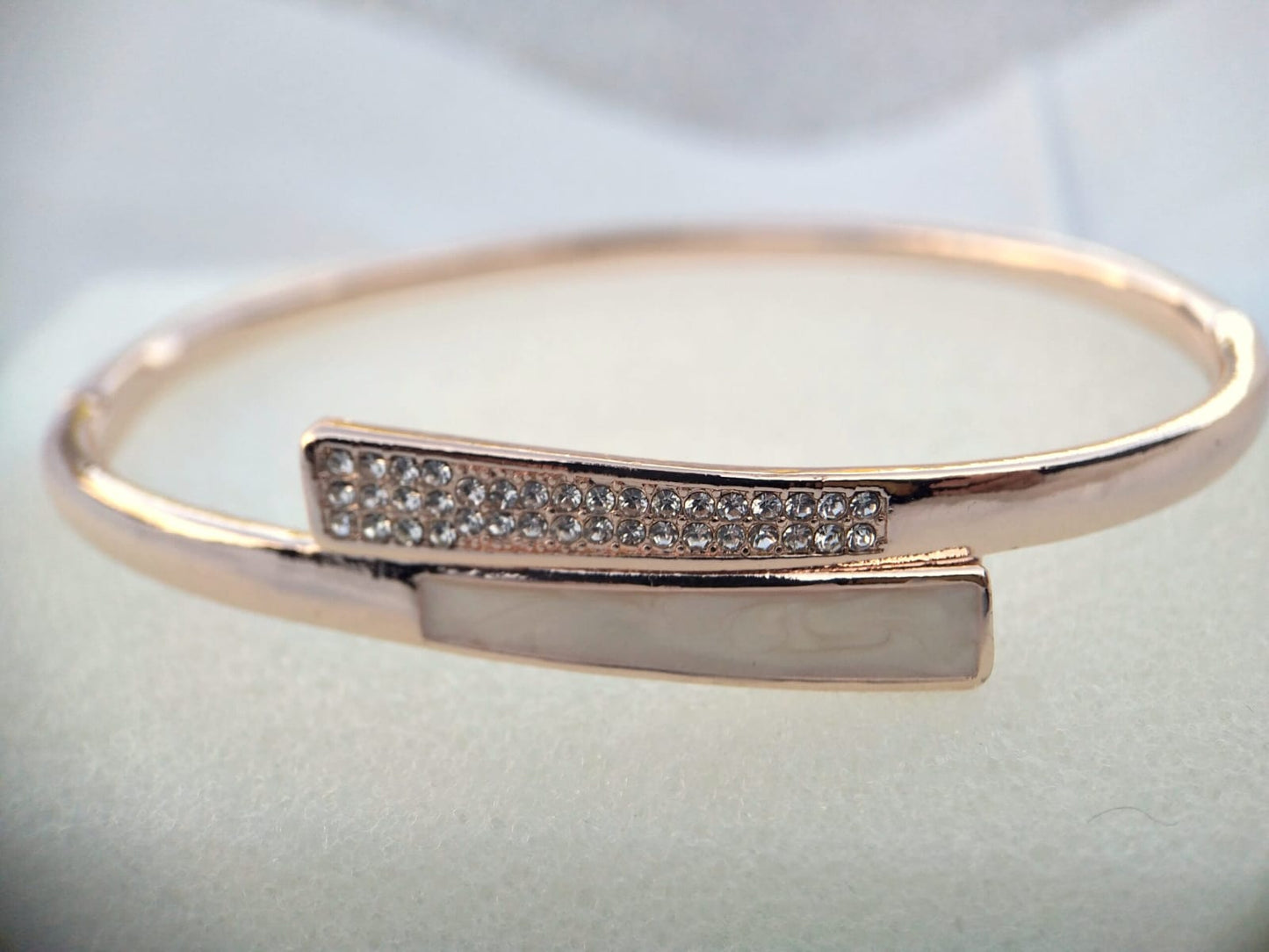 Delicate Rose Gold Bangle Style Bracelet-
