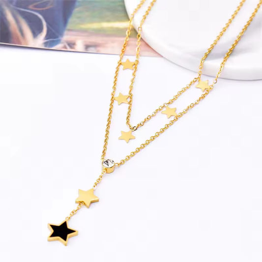 Korean Star Tassel Pendant Locket-