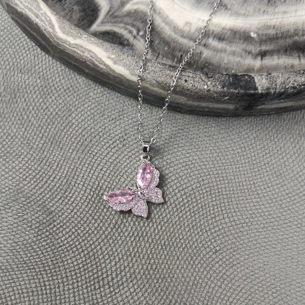 Beautiful Korean Styled Butterfly Pendant Locket-